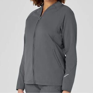 WonderWink Women's full zip fleece jacket